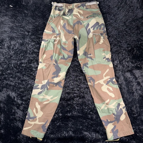 Vintage US Army Pants Mens Small Regular Woodland Camo BDU Combat Military 80s - Picture 11 of 11